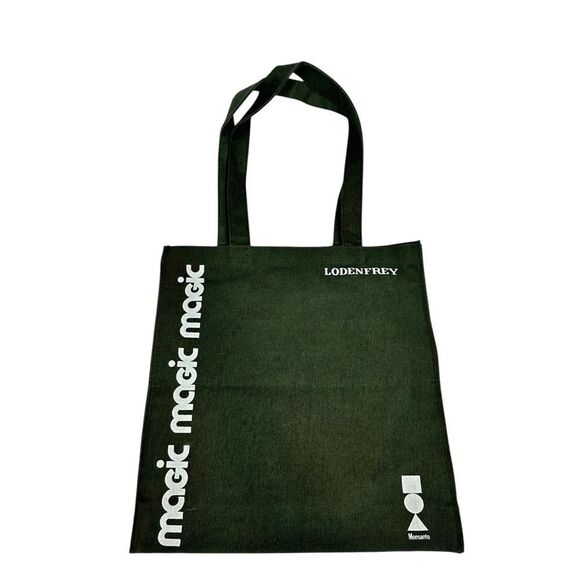Lodenfrey x Magic Trade Show Tote Promo Bag Canvas Olive Green - Picture 1 of 4